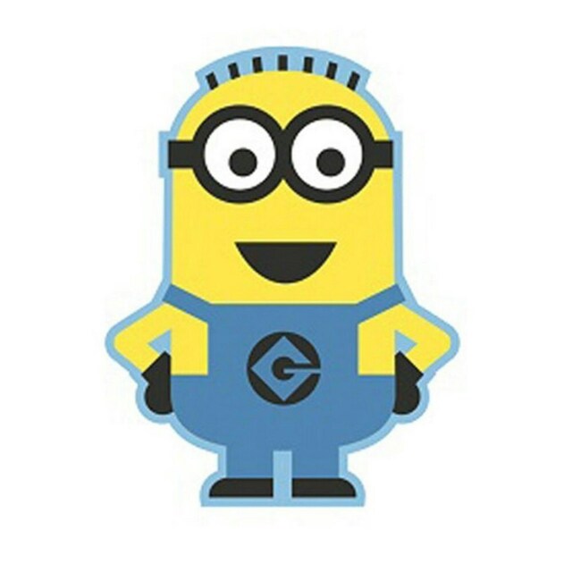 Despicable Me Shaped Minions Floor Rug - Yellow/Blue - 100cm x 80cm