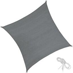 Shade Sail - rectangular with UV protection 50, water-repellent, grey Grey grey 5.4 x 5.4 m 1