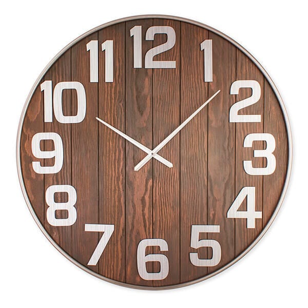 Lascelles Oversize Wooden Wall Clock