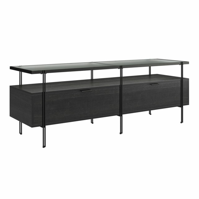 Wainwright TV-Stand in Black / Oak Black BLACK OAK One Size 79