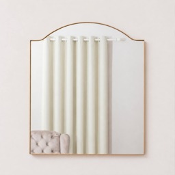 Antique Gold Metal Framed Wall Mirror - 50cm X 65cm
