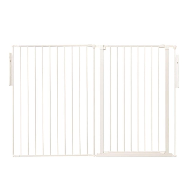 Safetots Premium Extra Tall Room Divider, up to 154cm Wide, White, 105cm Tall, Multi Panel Barrier for Baby and Toddler White