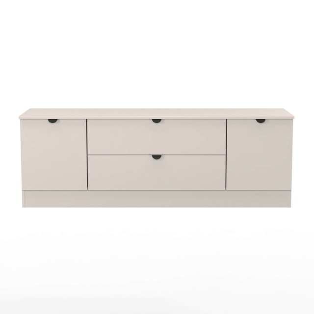 Norway 2 Door 2 Drawer Wide TV Unit in Kashmir (Ready Assembled) Cream Kashmir