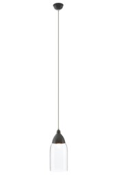 Orsina Grey Glass and Iron Pendant Light
