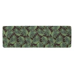 Green Palm Leaves Runner Rug Multi