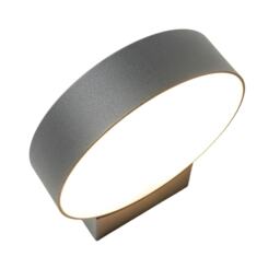 CGC DARCY Anthracite Dark Grey Adjustable Round LED Outdoor Wall Light 3000k Warm White IP54 Black
