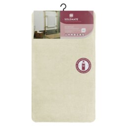 JVL Solemate Machine Washable Bath Mat 60x100cm - Ivory Cream