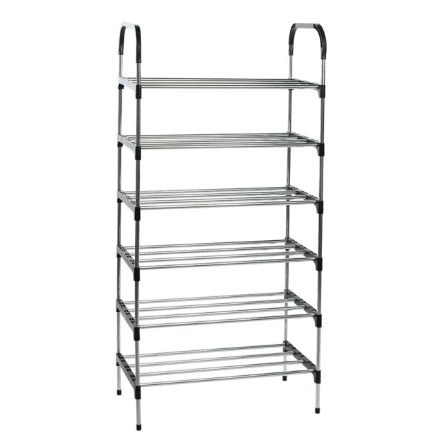 Living and Home 6-Tier Stackable Shoe Rack Organizer
