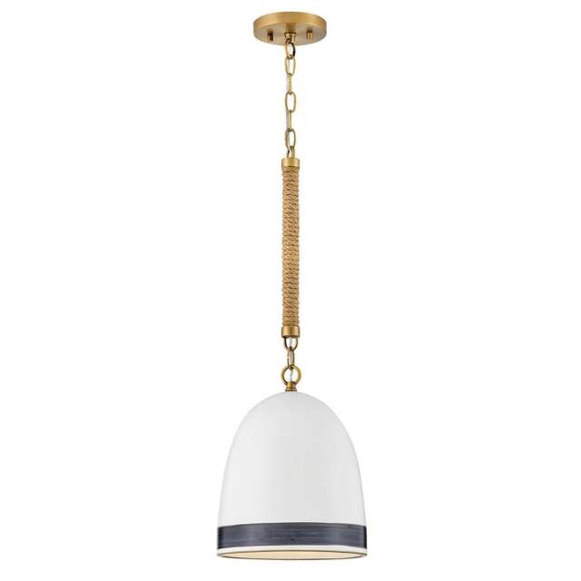 Hinkley Nash Dome Pendant Ceiling Light Traditional Heritage Brass 1x E27