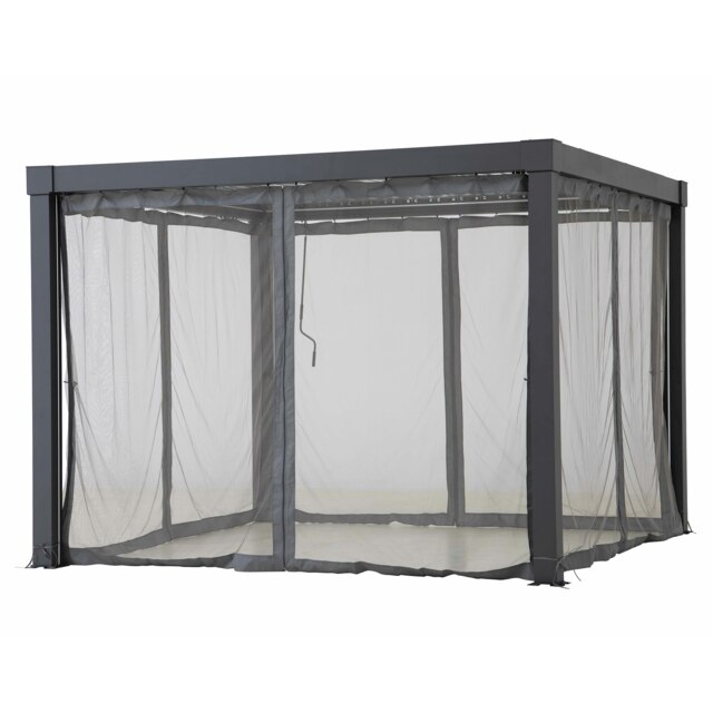 Sunjoy Accessory Netting for Louvered Pergola 3m X 3m, Suitable for A1060166K2,A1060166K0（Gazebo Not Included）