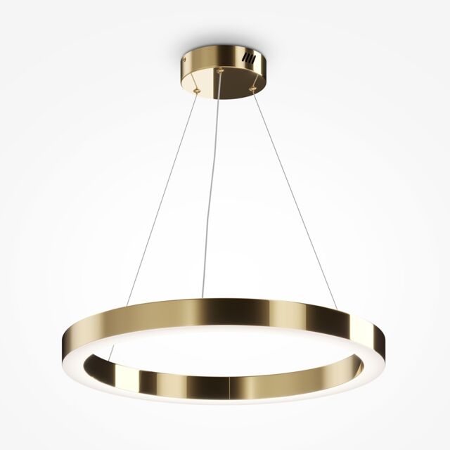 Maytoni Saturno Modern Integrated LED Pendant Ceiling Light Brass, 3100lm, 4000K