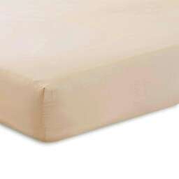 "Percale Extra Deep 16"" Fitted Sheet - Light Brown - Single"