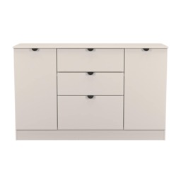 Norway 2 Door 3 Drawer Sideboard in Kashmir (Ready Assembled) Cream Kashmir