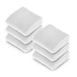 Homescapes Turkish Cotton White Face Cloth - Set of 6