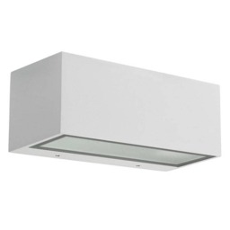 Nemesis Aluminium 1 Light Outdoor Wall Light White IP54, E27