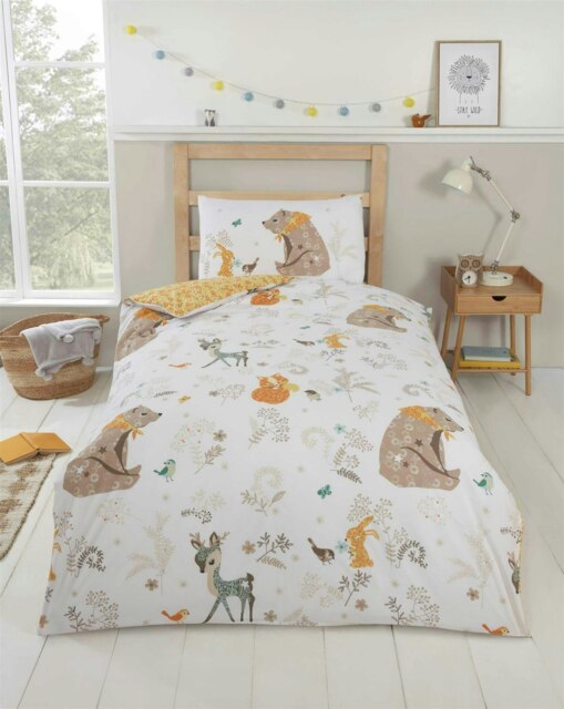 Woodland Friends Duvet Cover Set - Single
