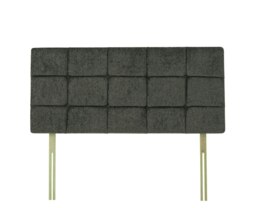 Pearl Charcoal Chenille Headboard Super King Multi