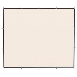 Outsunny Sun Shade Sail with UV Protection 3 x 3.6 m Beige Cream Beige 3 x 3.6 m