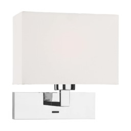 Modena Wall Light Polished Chrome With Shade