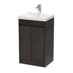 Balterley Chartley 2 Door Vanity Unit, Thin-Edge Basin, 500mm, Slate
