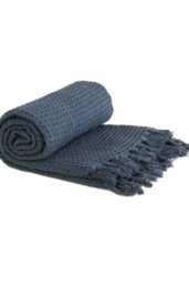 Honeycomb Throw 50 X 60 inch Navy