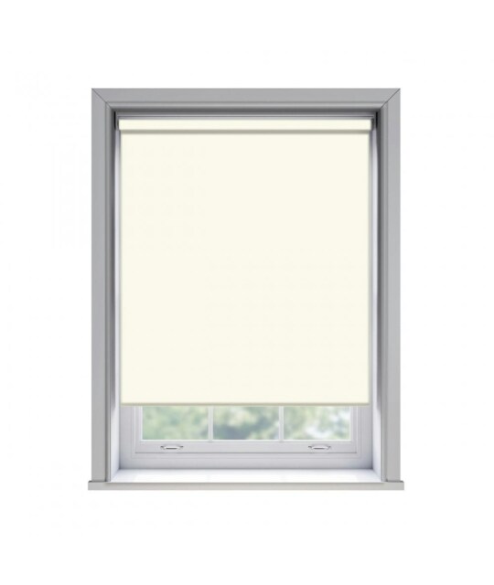 95cm No Drill Cream Thermal Blackout Roller Blind (170cm Drop) Cream