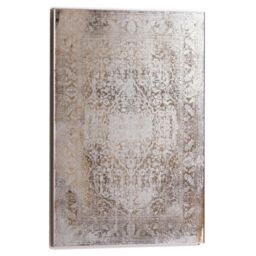 Antique Etched foxed Wall Art Mirror - Mirrored Glass - L3 x W62 x H92 cm - Antique Bronze Brown