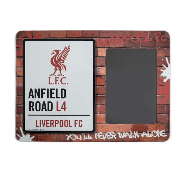 Liverpool FC Anfield Road L4 Metal Embossed Photo Frame - Red/White/Black - One Size