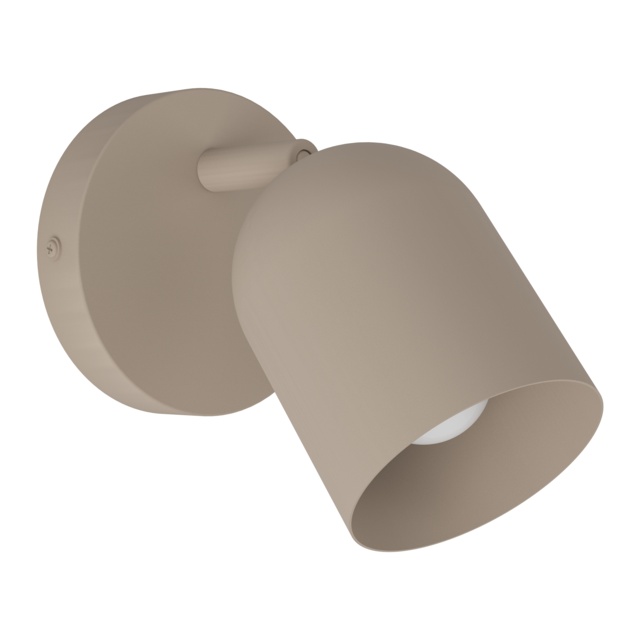 EGLO Tilston Steel Minimalist Single Wall Spotlight, Sandy