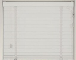 60cm White Venetian Blinds with Tapes (130cm Drop) White White