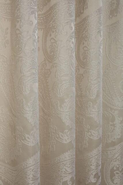 Cavendish Lined Pencil Pleat Curtains 168cm x 228cm Cream Cream Cream