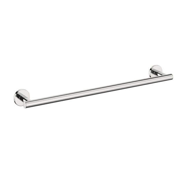 Cosmic Wall Mounted Towel Circular Rail Made of Metal Silver for Bathroom 60 cm
