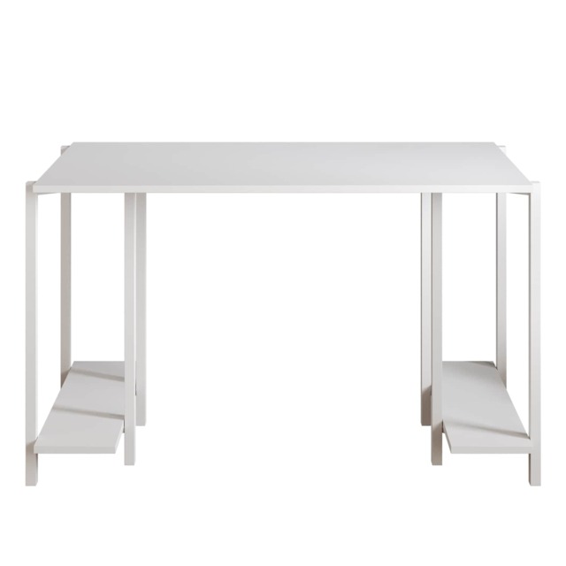 Decorotika Reader Computer Desk with Metal Frame - W 120 cm x H 73.8 cm x D 60 cm