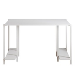 Decorotika Reader Computer Desk with Metal Frame - W 120 cm x H 73.8 cm x D 60 cm