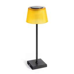 Auraglow Rechargeable Cordless LED Table Lamp - CAPRI Yellow Black/Yellow