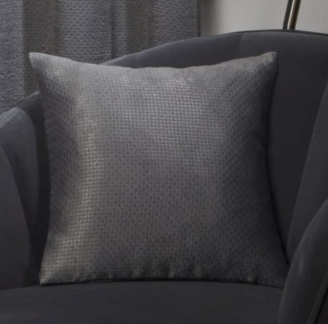 Metro Collection Cushion Cover in Charcoal Grey Grey Grey