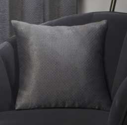 Metro Collection Cushion Cover in Charcoal Grey Grey Grey