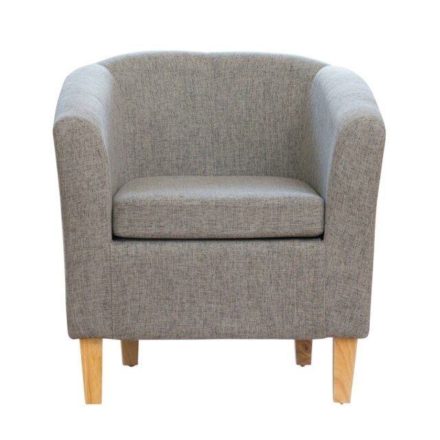 Alderwood Fabric Tub Chair - Dark Grey
