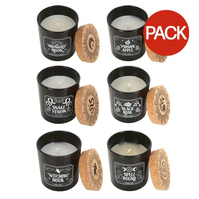 Something Different Midnight Ritual Scented Candle (Pack Of 6) - Black - One Size