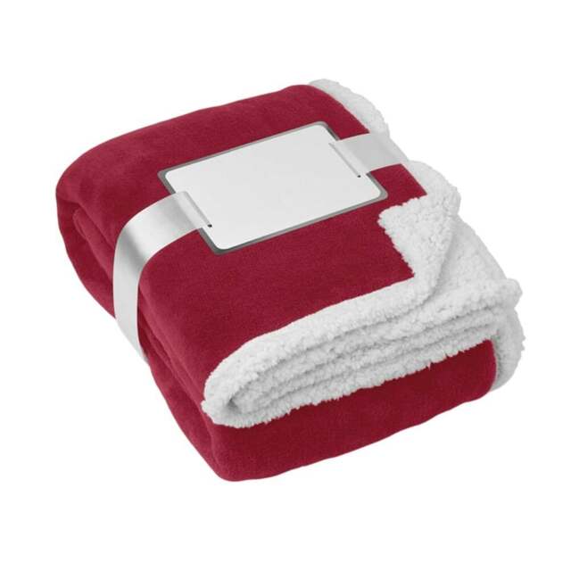 MidOcean Zermatt Coral Fleece Blanket - Burgundy - One Size Purple One Size