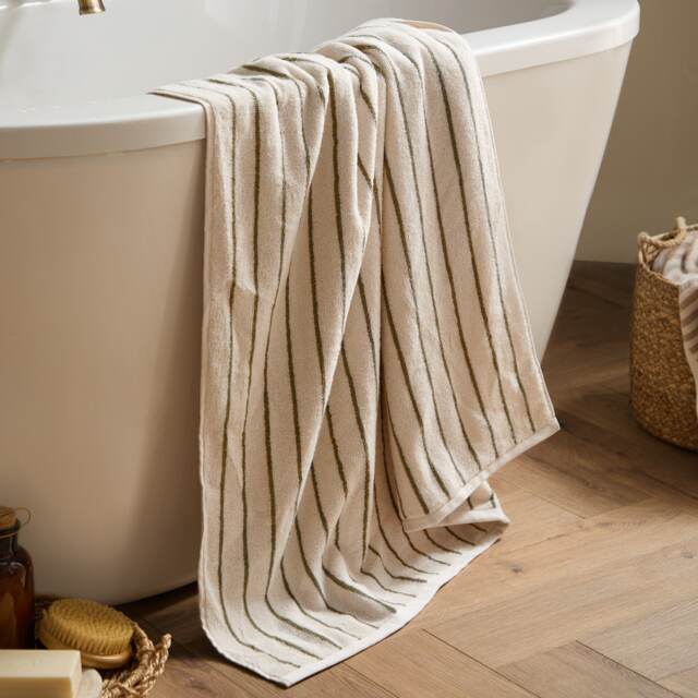 Yard Hebden Narrow Striped 100% Cotton Towel