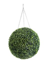 Best Artificial 50cm Green Boxwood Buxus Grass Hanging Basket Topiary Ball - Suitable for Outdoor Use - Weather & Fade Resistant