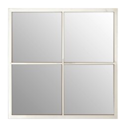 Descartes Descrates Square Wall Mirror Silver