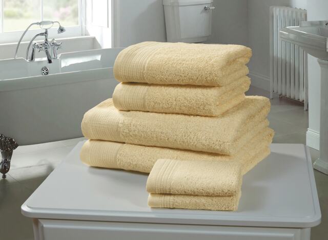 Chatsworth 600gsm Pure Cotton Towels Soft & Absorbent Yellow Yellow Hand towel 1