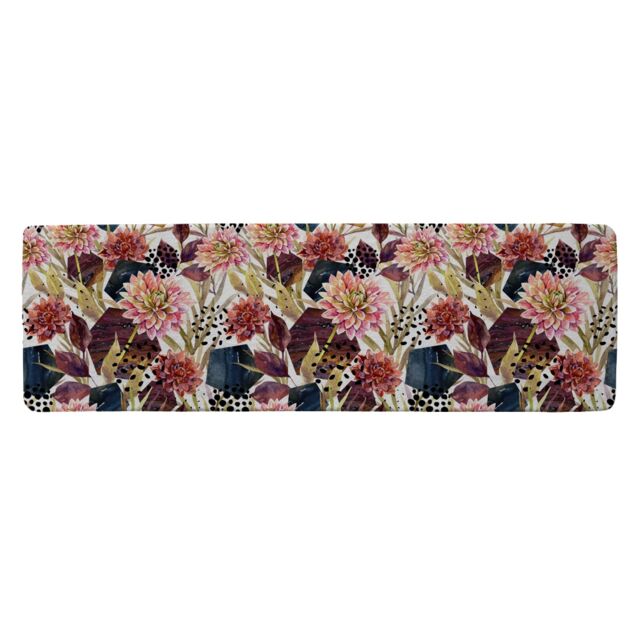 Autumn Watercolor Floral Arrangement Runner Rug Multi