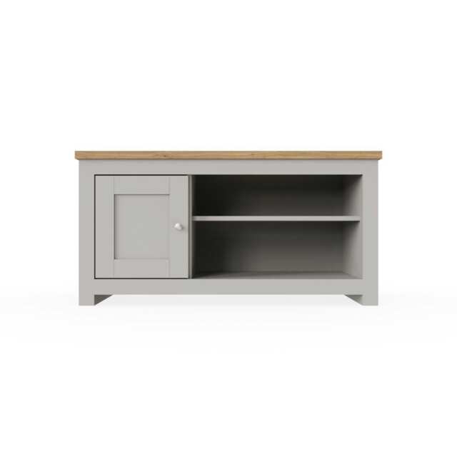 Lisbon TV Unit 1 Door Shelf Grey & Oak