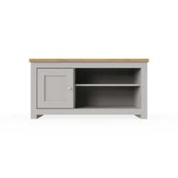 Lisbon TV Unit 1 Door Shelf Grey & Oak