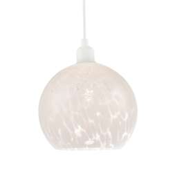 Modern Opal White Snowflake 20cm Glass Pendant Ceiling Lamp Shade White White 1