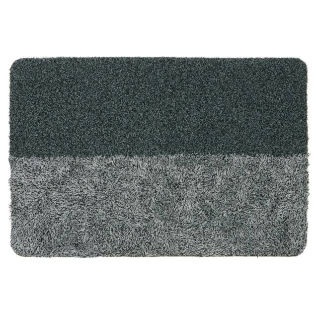 JVL Chelsea Barrier and Scraper Doormat 50x75cm, Dark Grey