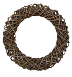 Wreath - Rattan/Wicker - L10 x W40 x H40 cm - Natural